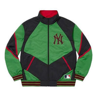 Supreme x New York Yankees Track Jacket 'Green Black' SUP-FW21-150