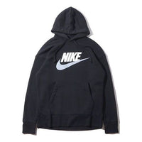 Nike Chest LOGO Athleisure Casual Sports Pullover Black AV8411-010