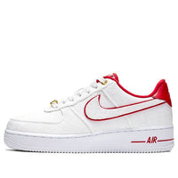 (WMNS) Nike Air Force 1 07 LUX Luxury 'White Red' 898889-101