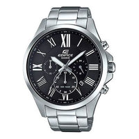 CASIO Stainless Steel Strap Mens Black Analog EFV-500D-1A