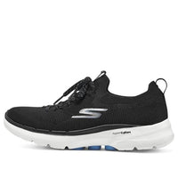 (WMNS) Skechers Go Walk 6 'Black Light Blue' 124620-BKLB