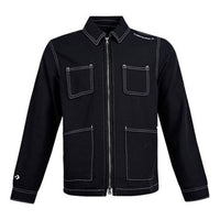 Men's Converse Pocket Woven Long Sleeves Jacket Black 10020896-A01