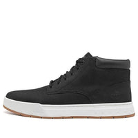 Timberland Maple Grove Wide Fit Leather Chukka Boots 'Black' A5PSGW