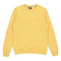 Men's Nike FW21 Solid Color Fleece Lined Stay Warm Pullover Yellow 916609-761