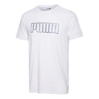 PUMA Basic Logo Tee 'White Black' 597900-52