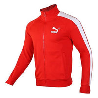 PUMA Iconic Minimalistic Casual Stand Collar Jacket Red 595976-11