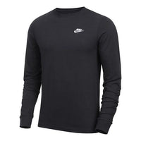 Nike Men's Sportswear Club Casual Sport Round Neck Long Sleeve Men's Black AR5193-010