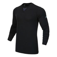 New Balance Men's New Balance Round Neck Forked Long Sleeves Black MT13290-BK