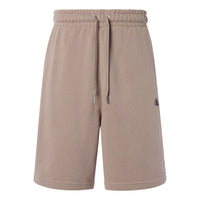 adidas Solid Color Logo Printing Lacing Straight Shorts 'Brown' HS4389