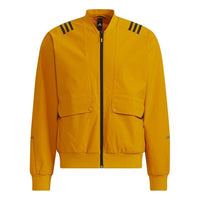 adidas Th Wv Bomb Jkt Stripe Printing Sports Jacket Gold Color H40234