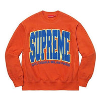 Supreme Cities Arc Crewneck Logo 'Orange Blue' SUP-FW21-107