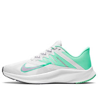 (WMNS) Nike Quest 3 'White Green Glow' CD0232-111
