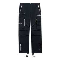 Li-Ning Skateboarding Graphic Loose Fit Cargo Pants 'Black' AKXT043-1