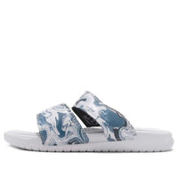 (WMNS) Nike Benassi Duo Ultra Slide 'White Blue Black' 819717-002
