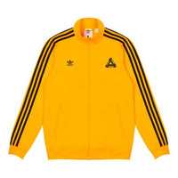 PALACE x adidas originals Crossover Stripe Stand Collar Zipper Yellow Jacket GQ2891