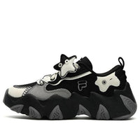 (WMNS) FILA FUSION STARFISH-CVS Sneakers 'Black White' T12W341304ABG