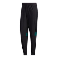 adidas neo M Ss Tcns Tp 2 Colorblock Bundle Feet Casual Loose Sports Long Pants Black GJ8758