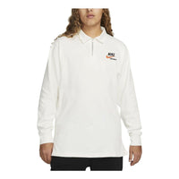 Nike Sportswear Trend Rugby Long Polo Shirts 'White' DX6753-133