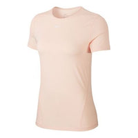 (WMNS) Nike PRO MESH Training Tops Gym Short Sleeve Pink AO9952-664