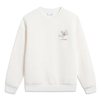 (WMNS) Li-Ning Chinese Culture Floral Graphic Sweatshirt 'White' AWDT760-2