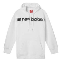 (WMNS) New Balance Classic Core Hoodie 'White Black' AWT93595-WT
