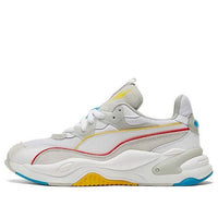 (WMNS) PUMA RS-2K POWER PLAY WNS WHITE-GRA 'White Gray Yellow' 375132-02