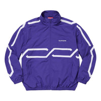 Supreme Inset Link Track Jacket 'Purple White' SUP-SS24-082