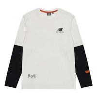 New Balance Colorblock Casual Long Sleeves Pullover Couple Style White NDA34013-IV