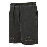 PUMA x Kidsuper Studios Crossover Logo Alphabet Embroidered Distress Drawstring Sports Shorts Black 531854-01