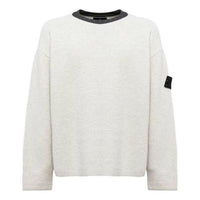 STONE ISLAND Shadow Project Contrast Collar Crew Knit 'Plaster' 77195042U-V2097