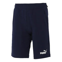 PUMA Essentials Short 12" Cotton 'Navy White' 588722-06