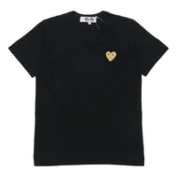 (WMNS) COMME des GARCONS PLAY Heart Logo Tee 'Black Gold' AZ-T215-015-1