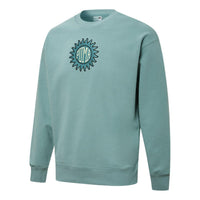 PUMA Downtown Graphic Crew Tr Living Series Logo Embroidered Pattern Knit Round Neck Pullover Blue 533677-50