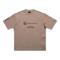 Balenciaga x WFP T-Shirt Medium Fit 'Beige' 612966TMVL27761