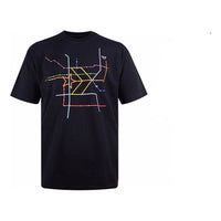 Men's Converse Logo Printing Short Sleeve Black 10020851-A02