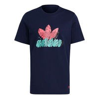 adidas Men's originals 5 As Tee Logo Sports Navy H13480