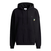 Men's adidas originals x Melting Sadness Crossover Sports Hooded Pullover Long Sleeves Black HB6864