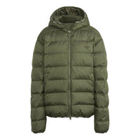 adidas originals Back Large logo Reversible Sports Outdoor Stay Warm Down Jacket Basic Green GE1300