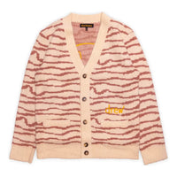 Drew House Sketch Mascot Squiggle Cardigan 'Ivory Mauve' DR-FW21-054
