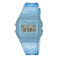Casio Retro Fashion Macaron Digital Watch 'Blue Translucent' F-91WS-2JH