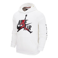 Air Jordan Alphabet Logo Pullover Hooded Fleece 'White' DH9505-101