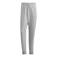 Men's adidas Solid Color Drawstring Casual Breathable Sports Pants/Trousers/Joggers Gray HD0075