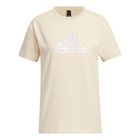 (WMNS) adidas RCO BOS T-Shirt Asia Sizing 'Beige' IP7085