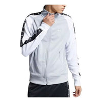 Men's Nike Logo Stand Collar Jacket White AR3140-012