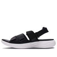 Skechers On-The-Go 600 Black Sandals 'Black White' 55367-BKW
