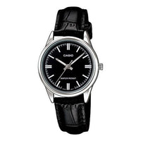 CASIO RetroPointer SeriesWatch ClassicLeather Black Quartz Waterproof Black Dial Black Analog LTP-V005L-1A