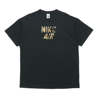 Men's Nike Alphabet Printing Short Sleeve Black T-Shirt 'Black Camo' CJ1783-010
