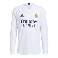 adidas Real Madrid 20/21 Authentic Home Long Sleeve Jersey 'White Navy' FQ7488