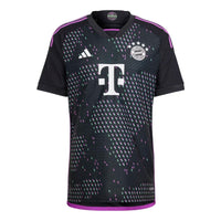 adidas Fc Bayern 23/24 Away Authentic Jersey 'Black Purple' HR6947