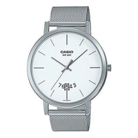 CASIO Male DRESS Japan / South Korea Fashion Waterproof Mens White Analog MTP-B100M-7EVDF